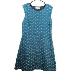 LOFT Black & Teal Pattern (Size 14)